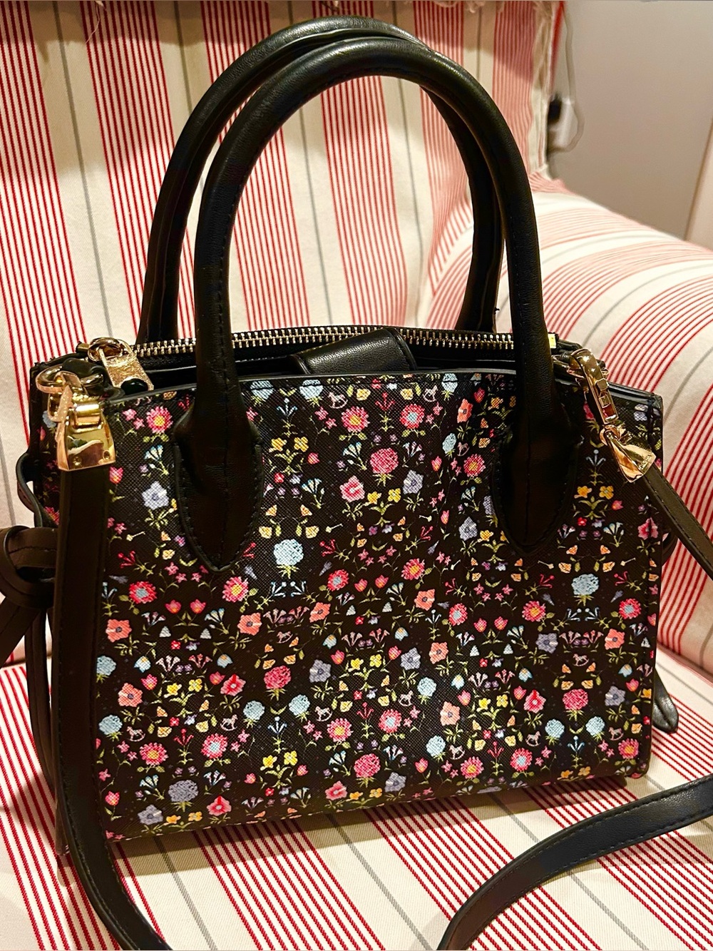 Cynthia Rowley floral handbag